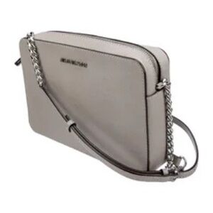 Michael Kors Leather Taupe Crossbody Bag. Preloved